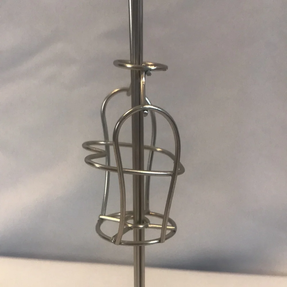 Silver Metal dress form table stand earrings jewelry organizer multiuse feminine